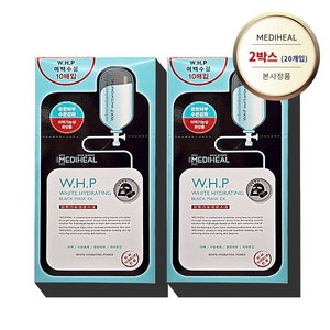 메디힐 WHP 미백수분 블랙 마스크팩 EX 1BOX (10ea), 10매입, 2개