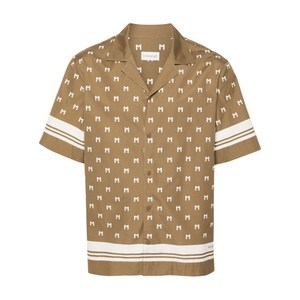 몽클레르 모노그램 프린트 반소매 셔츠
