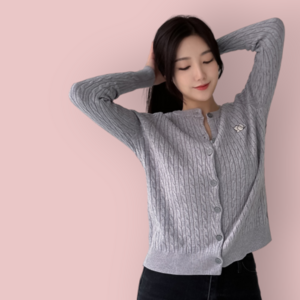 루나인 여성 데일리 니트 가디건