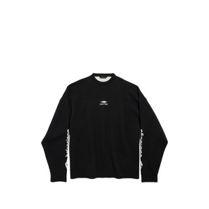 발렌시아가 3b 스포츠 아이콘 스키 크루 넥 탑