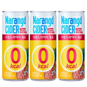나랑드사이다 제로 파인애플, 245ml, 30개