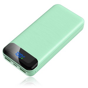 고속충전 LED잔량표시 대용량 보조배터리 20000mAh, 그린