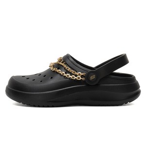 스케쳐스 여성 포미스 홀 샌들 슬리퍼 111433-BLK