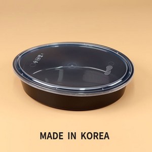 사출파스타덮밥용기 세트(1000ml/검정), 1개, 1개입