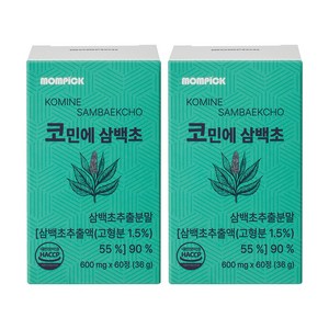 맘픽 코민에 삼백초 추출물 알약 식약청인증 HACCP, 60회분, 2개