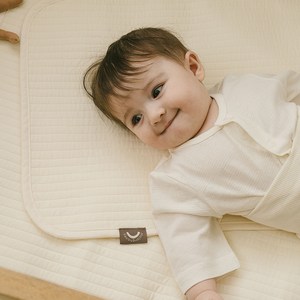 말랑하니 아기 방수 패드, 퓨어화이트, 1개