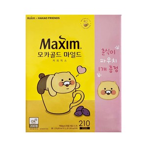 춘식이파우치 맥심 모카골드마일드 210T, 12g, 1개, 210개