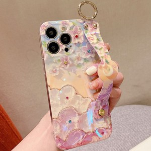 에르모사 갤럭시 S21 S21플러스 S21울트라 케이스 GALAXY PHONE CASE 벚꽃 핸드 스트랩 폰케이스