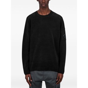 C.P.컴퍼니 크루 넥 로고 패치 스웨트셔츠, 블랙계열, Standard M(KR 100)