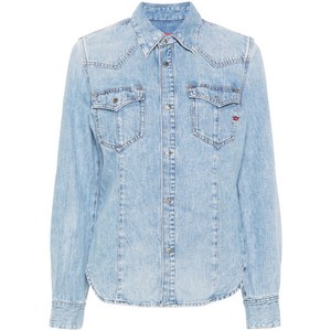 디젤 디 웨이브 데님 셔츠, 블루계열, Standard XS(KR 44)