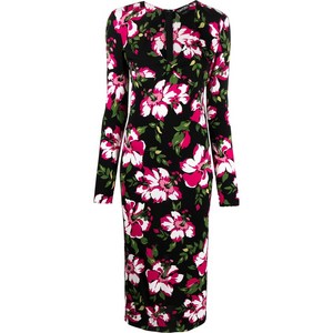 톰포드 톰 포드 플로럴 프린트 미디 드레스