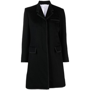 톰 브라운 그로그랭 리본 트리밍 롱 코트