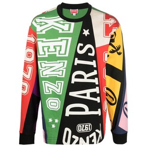 겐조 패치워크 스웨트셔츠, 그린계열+레드계열, Standard M(KR 100)