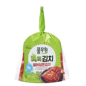 풀무원 탑티어 한끼 자취 식사 추천 반찬 풀무원 톡톡 썰어 담은 김치 (1kg) 김치 겉절이 깍뚜기 배추, 1kg, 1세트