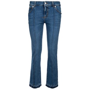 알렉산더맥퀸 로고 패치 플레어 진, 블루계열, 30(KR 74)