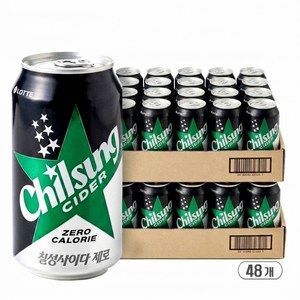 칠성사이다 롯데 제로, 355ml, 48개