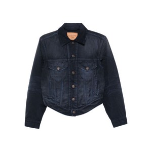 발렌시아가 버튼 코튼 재킷, 블루계열, Standard S(KR 55)