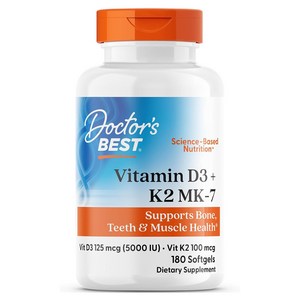 닥터스베스트 닥터스 베스트 비타민 D3 125mcg + K2 MK-7 100mcg 소프트젤