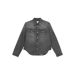 보테가 베네타 버튼 프런트 데님 셔츠, 그레이계열, Italy 42