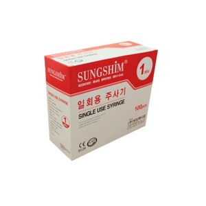 성심 일회용주사기 1cc 25G 100개입, 1개