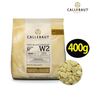 칼리바우트 화이트 초콜릿 커버처 W2 깔리바우트 깔레바우트 깔렛 깔릿 우유맛초코, 400g, 1개