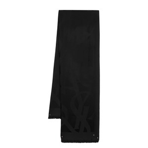 생로랑 자카드 로고 스카프