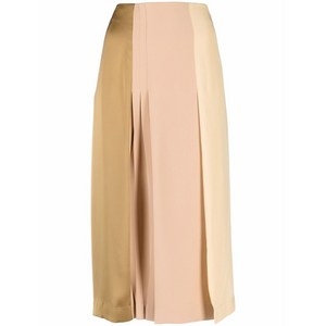 셀린느 플리츠 디테일 패치워크 스커트