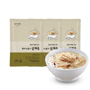 로뎀푸드 서울마님죽 현미누룽지삼계죽 500g 3팩 SET [TG003], 3개