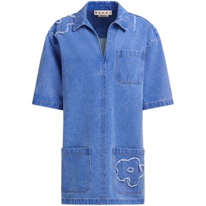 마르니 데님 미니 드레스