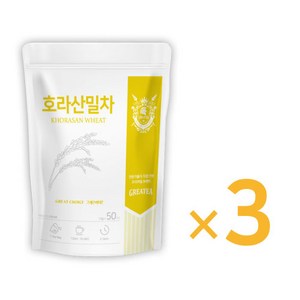 Geatea 그래이티 카무트 호라산밀 차 50티백, 3개, 50개입, 1.5g