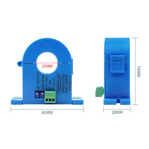 24VDC 오픈 홀 전류 센서 변압기 4-20mA AC 25mm 10A, Input0-200A, 1개