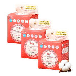 비앤비 유아 구강청결 멸균티슈 30매, 60g, 3개