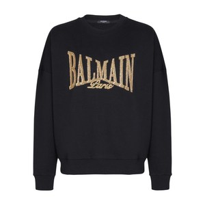 발망 로고 장식 스웨트셔츠, 블랙계열, Standard XL(KR 115)