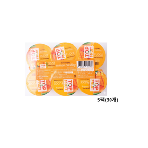 탑플룻 망고 푸딩 6개입, 690g, 5개