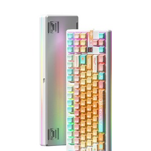 독거미 AULA F87PRO V2 무선측각 기계식 게임 기보드 객제화 3모드 블루투스 게임 RGB키보드 사무용 키보드