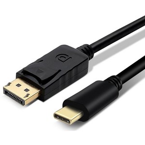 USB 3.1 타입C to DP케이블 스마트폰 맥북 연결 4K 60Hz 디스플레이포트, C타입 to DP케이블-1.8미터, 1개