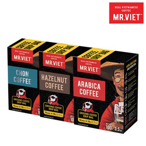 미스터비엣 베트남 드립백 커피 10g x 10개 3박스 3종 중 택1, 헤이즐넛 드립백 10g x 30개, 1개