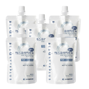 [건강기원] 레스큐라이트 플러스액 5포 수분 보충 전해질 미네랄 충전, 100ml, 5개