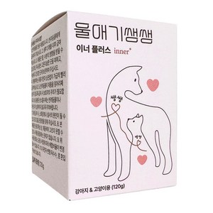 울애기쌩쌩 이너플러스 반려동물 종합영양제 기관지 심장 신장 간 케어, 60정, 종합영양제, 1개