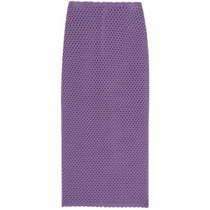 돌체앤가바나 크로셰 니트 미디 스커트, 바이올렛/보라계열, Italy 38(KR 33)