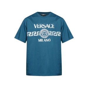 베르사체 메두사 프린트 티셔츠, 블루계열, Standard XXXL(KR 120)