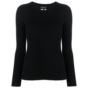 엠포리오아르마니 심리스 골지 니트 스웨터