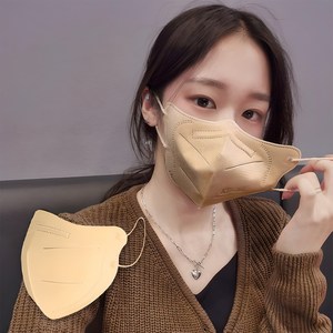 국산 KF94 새부리형 컬러마스크 대형 3중구조 마스크, 100매입, 1개, 베이지