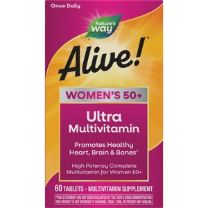 네이쳐스웨이 얼라이브! 원스 데일리 우먼 50+ 울트라 포텐시 멀티-비타민 타블렛