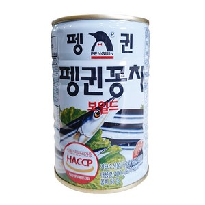 펭귄 꽁치보일드 통조림, 400g, 6개