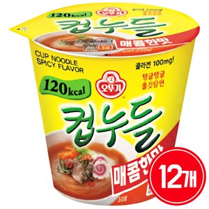 오뚜기 컵누들 매콤한 맛 37.8g, 12개
