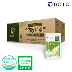 보뚜 유기농 여주즙, 100개, 80ml