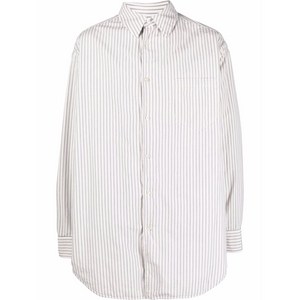 메종 마르지엘라 메종 마르지엘라 스트라이프 프린트 패딩 셔츠, 화이트계열+블루계열, Italy 46(KR 95)