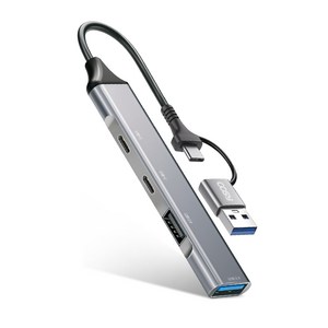 코시 듀얼 커넥트 USB 3.0 슬림 메탈 멀티허브 4포트 7포트 C타입 / A타입