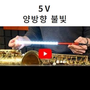 (드림테크)국산 색소폰 LED 검사봉 불봉 55cm 양방형 불빛, 1개